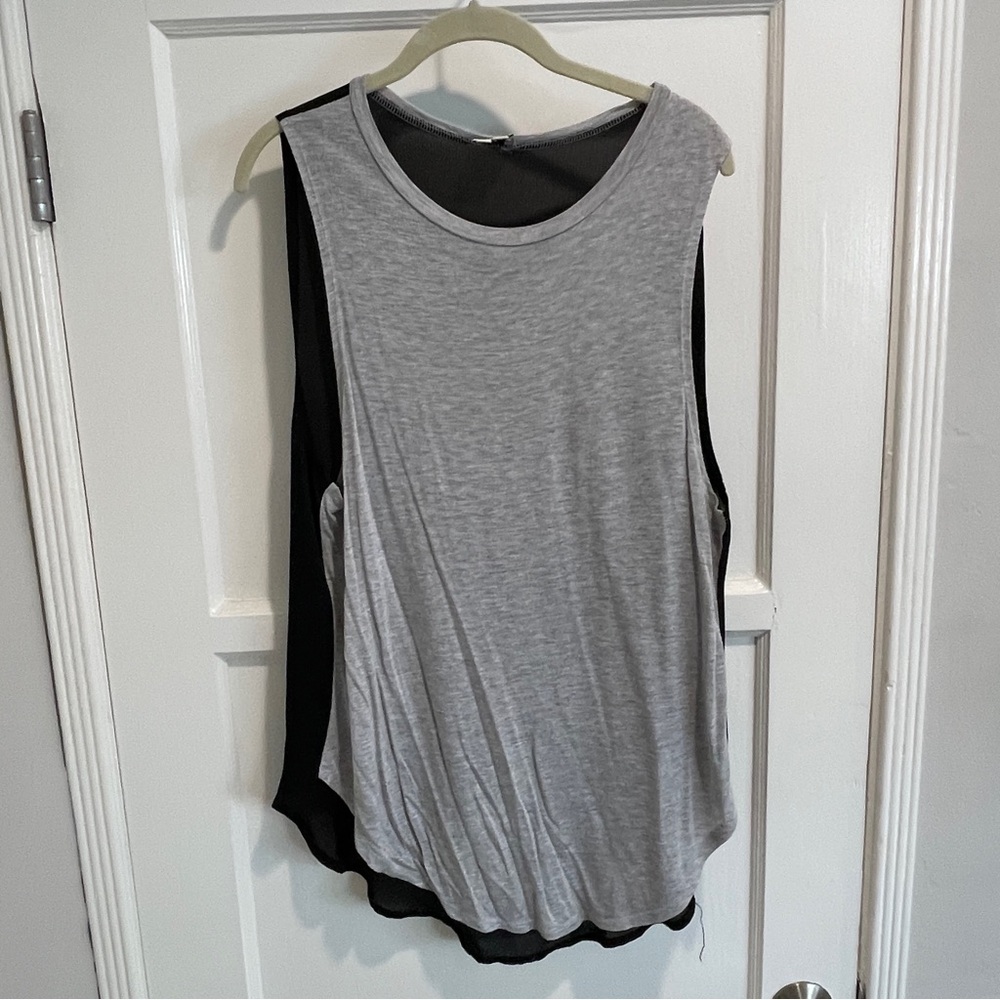 Haute Hippie Black Sheer Tank Top